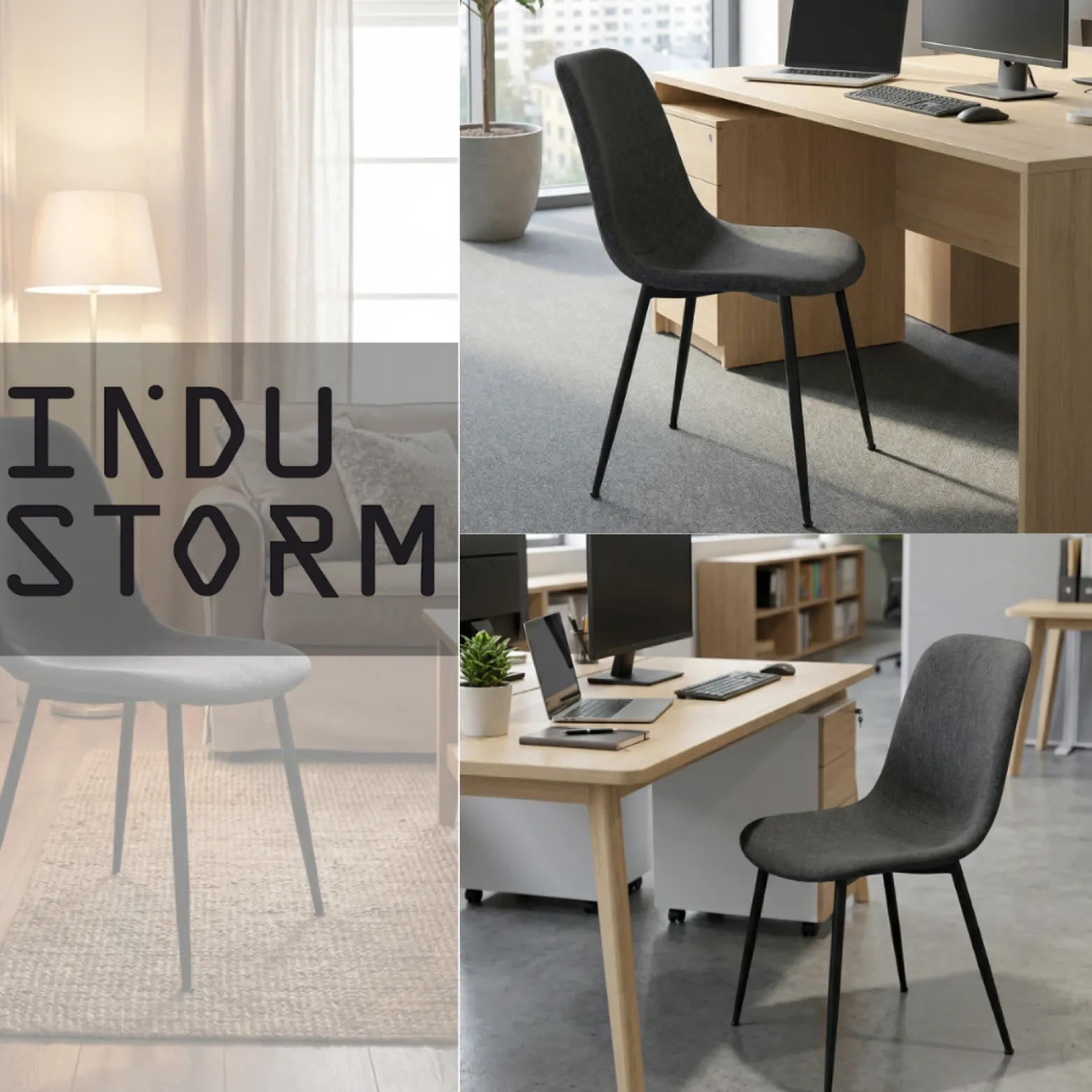 INDU CHAIR - Krzesło do biura/jadalni