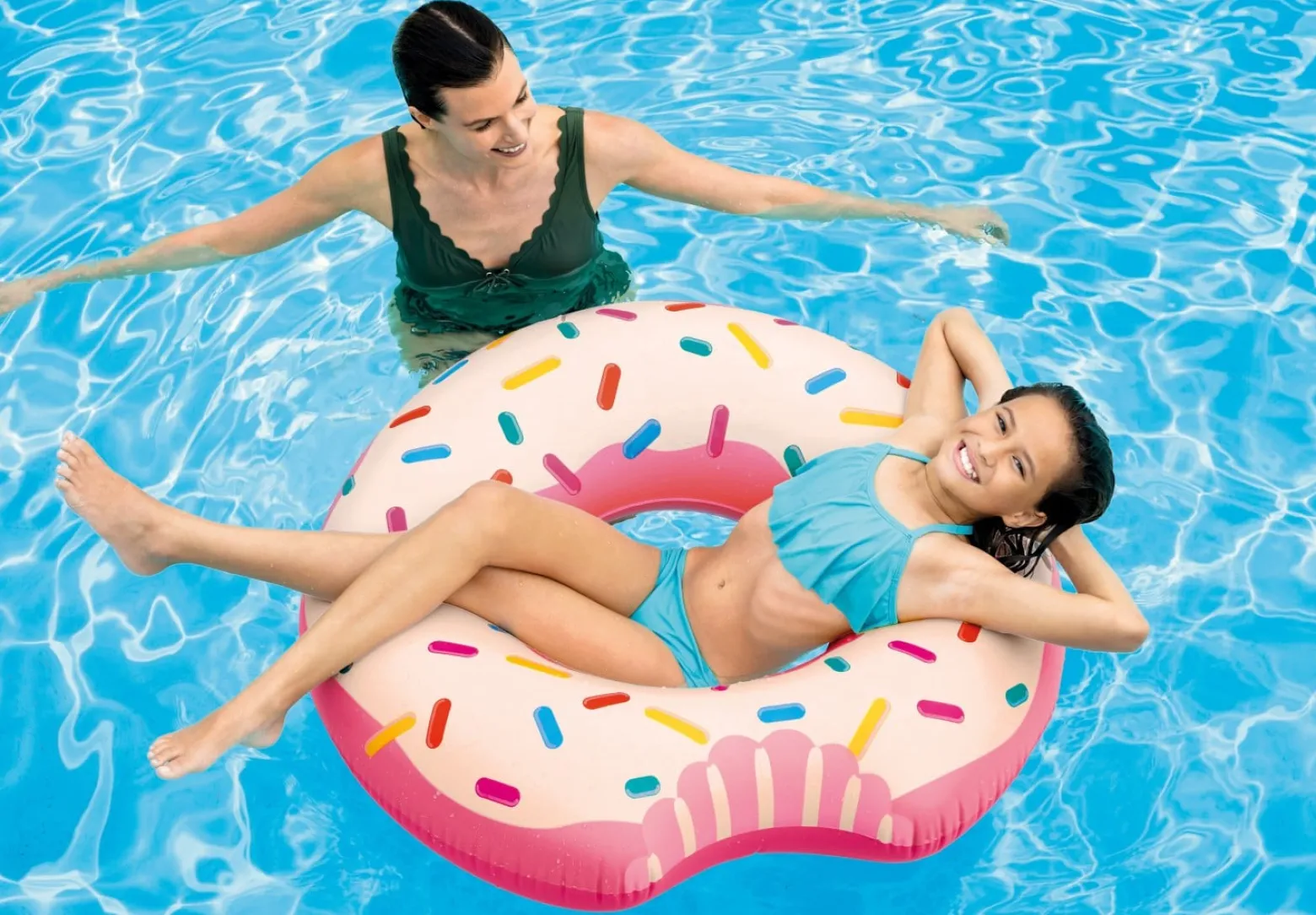 Jednoosobowy pływak, koło do pływania DONUT, INTEX
