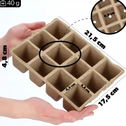 KADAX Doniczki Torfowe Na Rozsady Sadzonki 6x12szt.