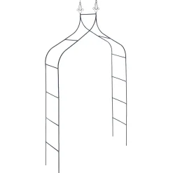 KADAX Pergola Ogrodowa Metalowa 255cm Łuk Kwiaty Na Podpora