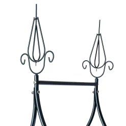 KADAX Pergola Ogrodowa Metalowa 255cm Łuk Kwiaty Na Podpora