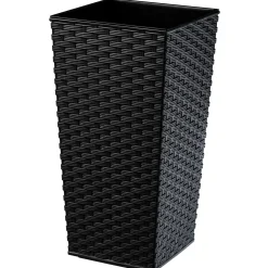 Kadax Donica Doniczka Wkład 29x57cm Wysoka Czarna