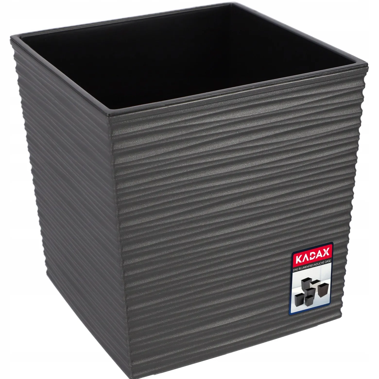 Kadax Doniczka Donica Osłonka z Wkładem Szary 40cm
