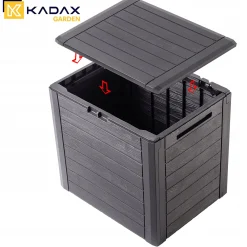 Kadax Skrzynia Ogrodowa Na Balkon Kufer 140L Brąz