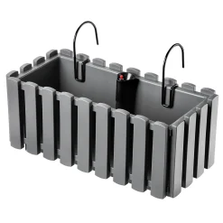 Kadax Skrzynka Balkonowa 38cm + 2 Uchwyty Szara