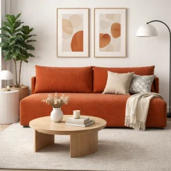 Kanapa LUNO z funkcją spania – Boucle, sofa do salonu quelle 54