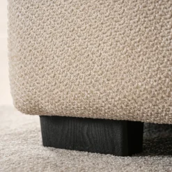 Kanapa Sofa Glamour Jednoosobowa Do Salonu Wygodna Kremowa MODERNO 1S