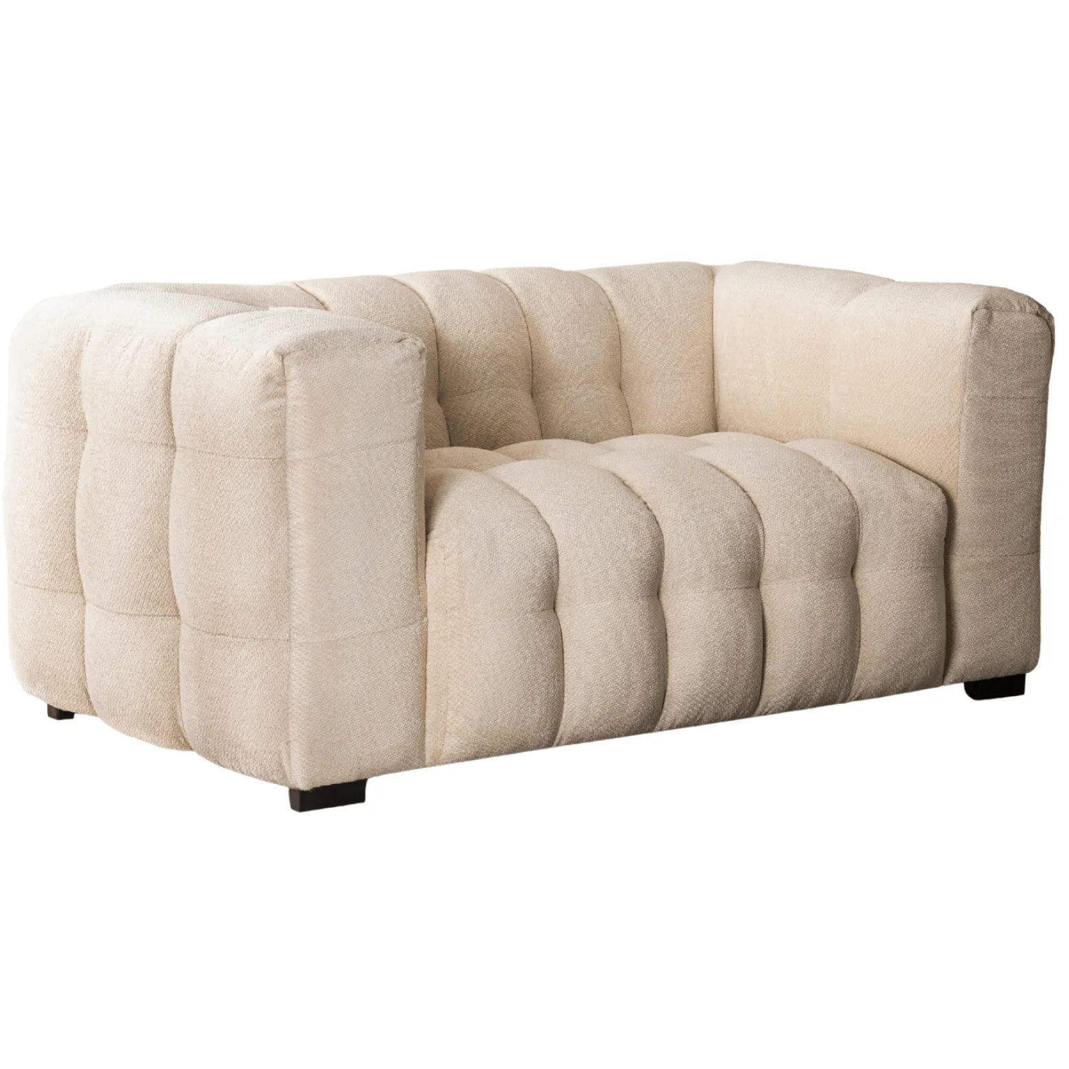 Kanapa Sofa Glamour 2 Osobowa Do Salonu Wygodna Kremowa MODERNO 2S