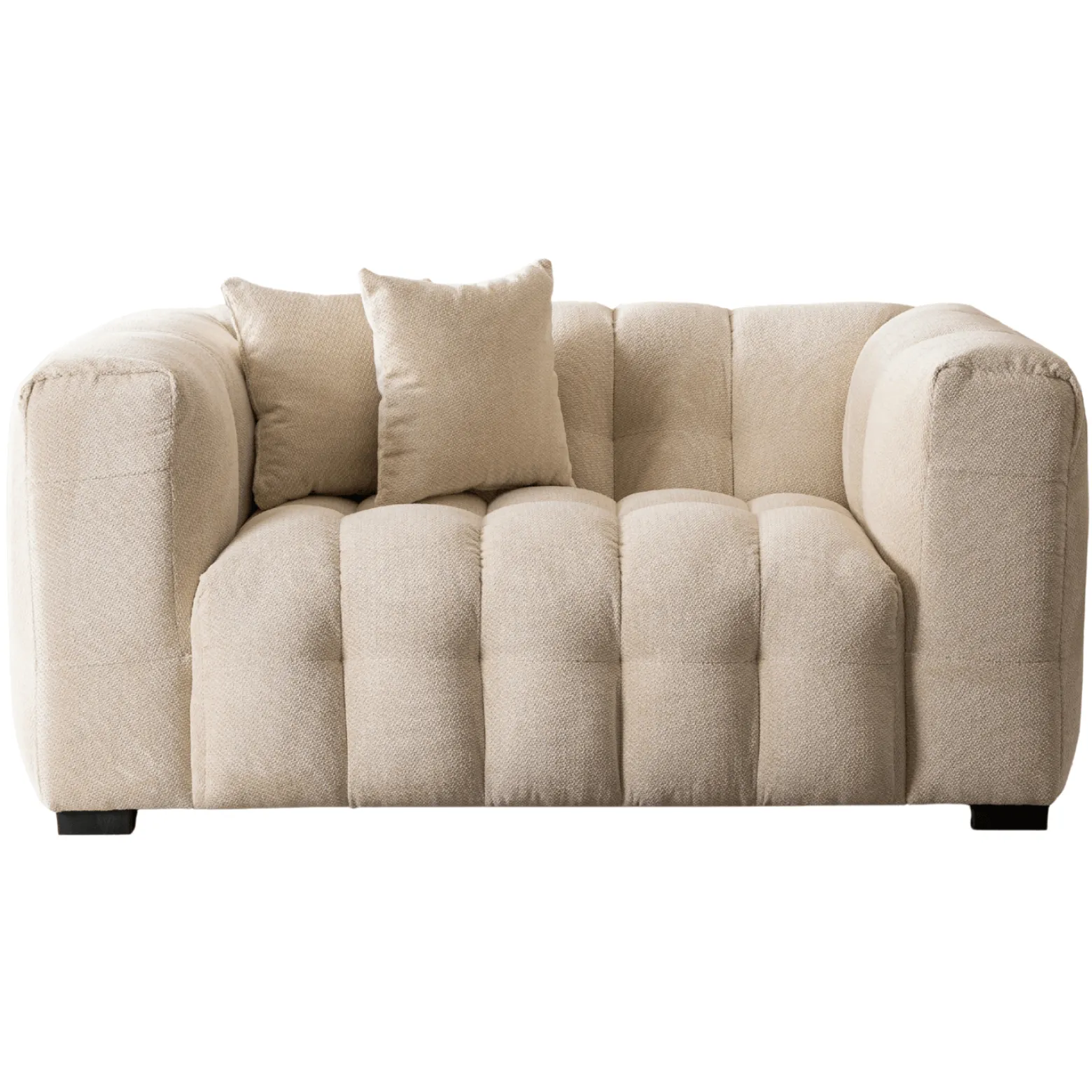 Kanapa Sofa Glamour 2 Osobowa Do Salonu Wygodna Kremowa MODERNO 2S