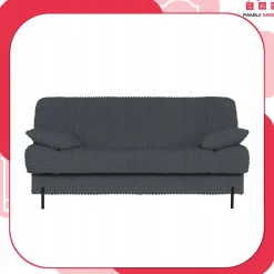 Kanapa sofa Sara rozkładana wersalka do spania Rene Family meble ciem szara
