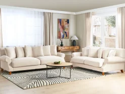 Kanapa złamana biel glamour retro