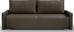 Kanapa z funkcją spania sofa z bokami sofa rozkładana Oslo - braz