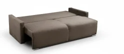 Kanapa z funkcją spania sofa z bokami sofa rozkładana Oslo - braz