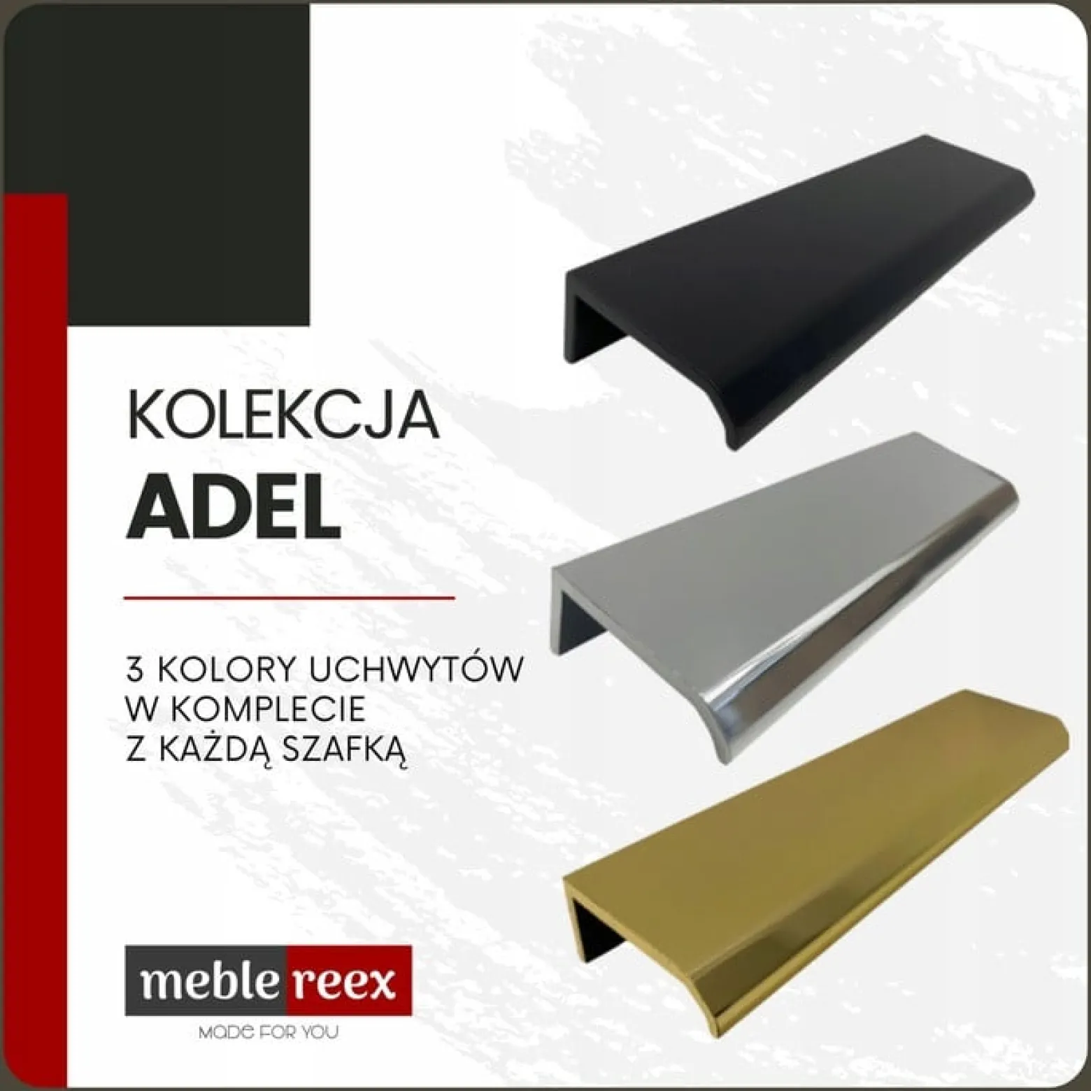 Kaszmirowa szafka 80 cm ADEL CASHMERE 82-80-2S z umywalką