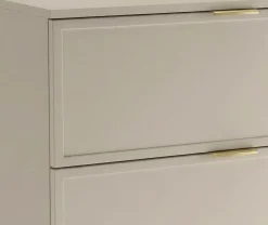 Kaszmirowy Zestaw do Łazienki 60cm Szafka z Blatem Słupek Fronty Ramka Roma