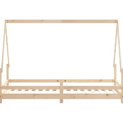 łóżko dla dzieci Brąz 80 x 200 cm Drewno sosnowe vidaXL