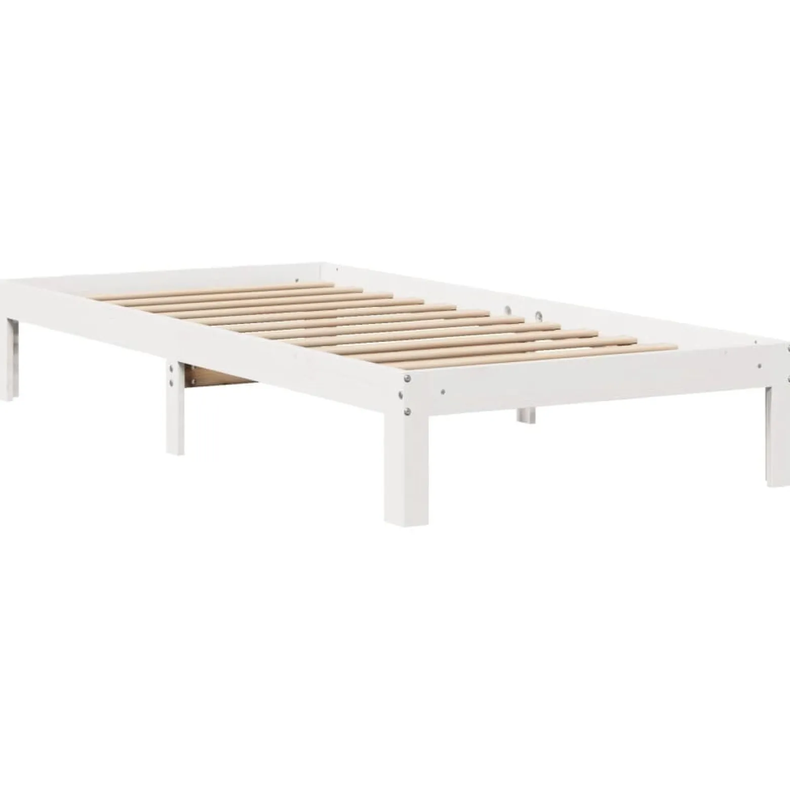 Łóżko drewniane rama łóżka sofa biała do sypialni pokoju 75x190 cm