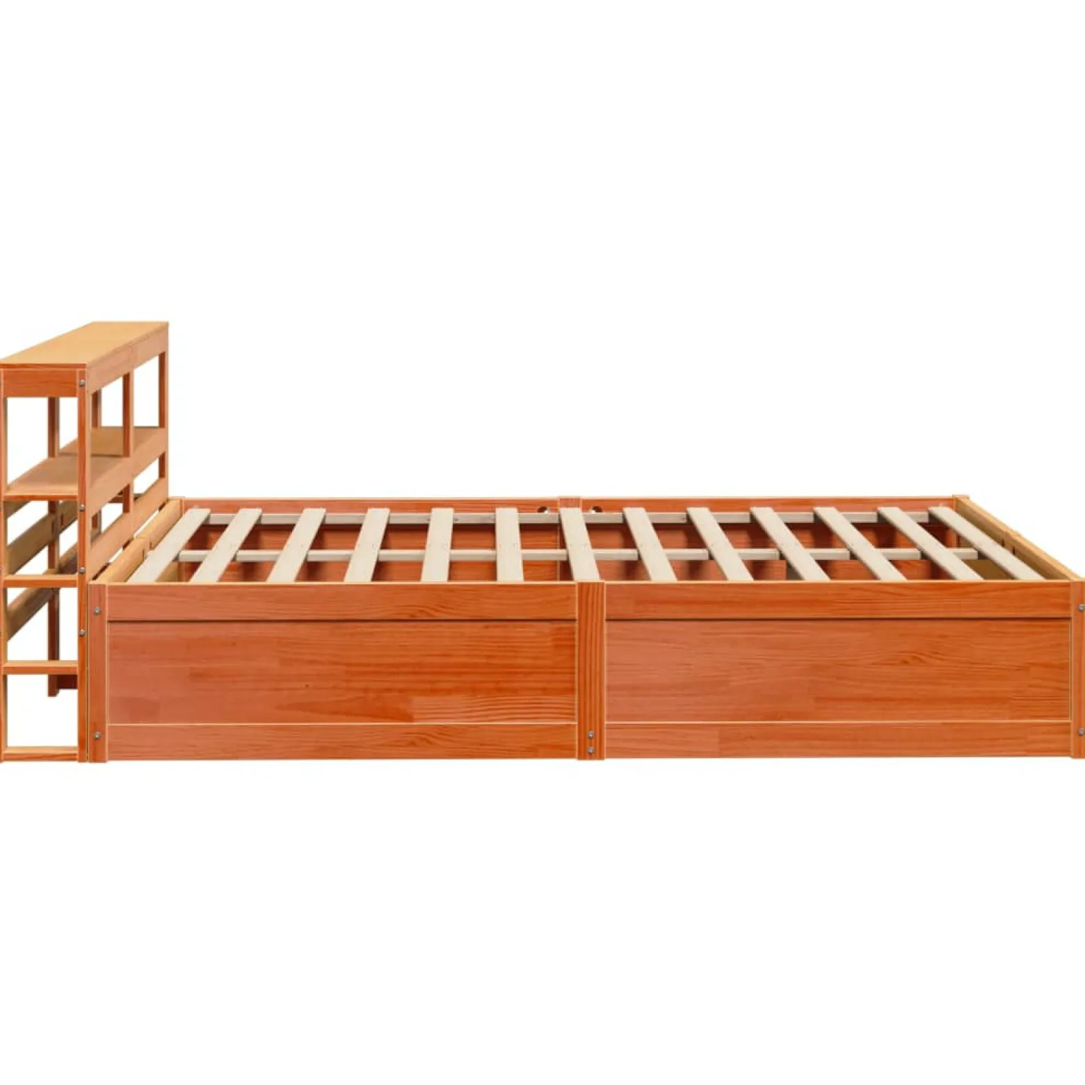 Łóżko Drewniane Rama Łóżka Sofa Brązowe Do Sypialni Pokoju 120x200 cm