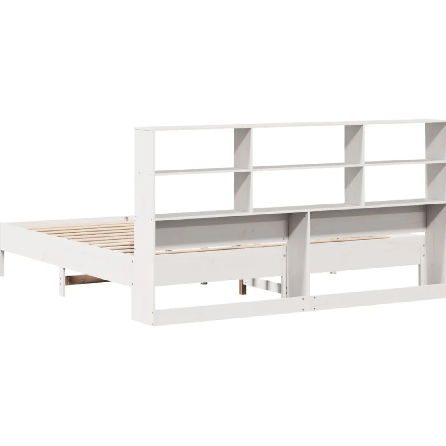 Łóżko Drewniane Rama Łóżka Sofa Biała Do Sypialni Pokoju 180x200 cm