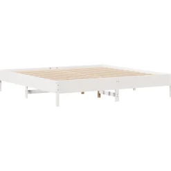 Łóżko Drewniane Rama Łóżka Sofa Biała Do Sypialni Pokoju 180x200 cm