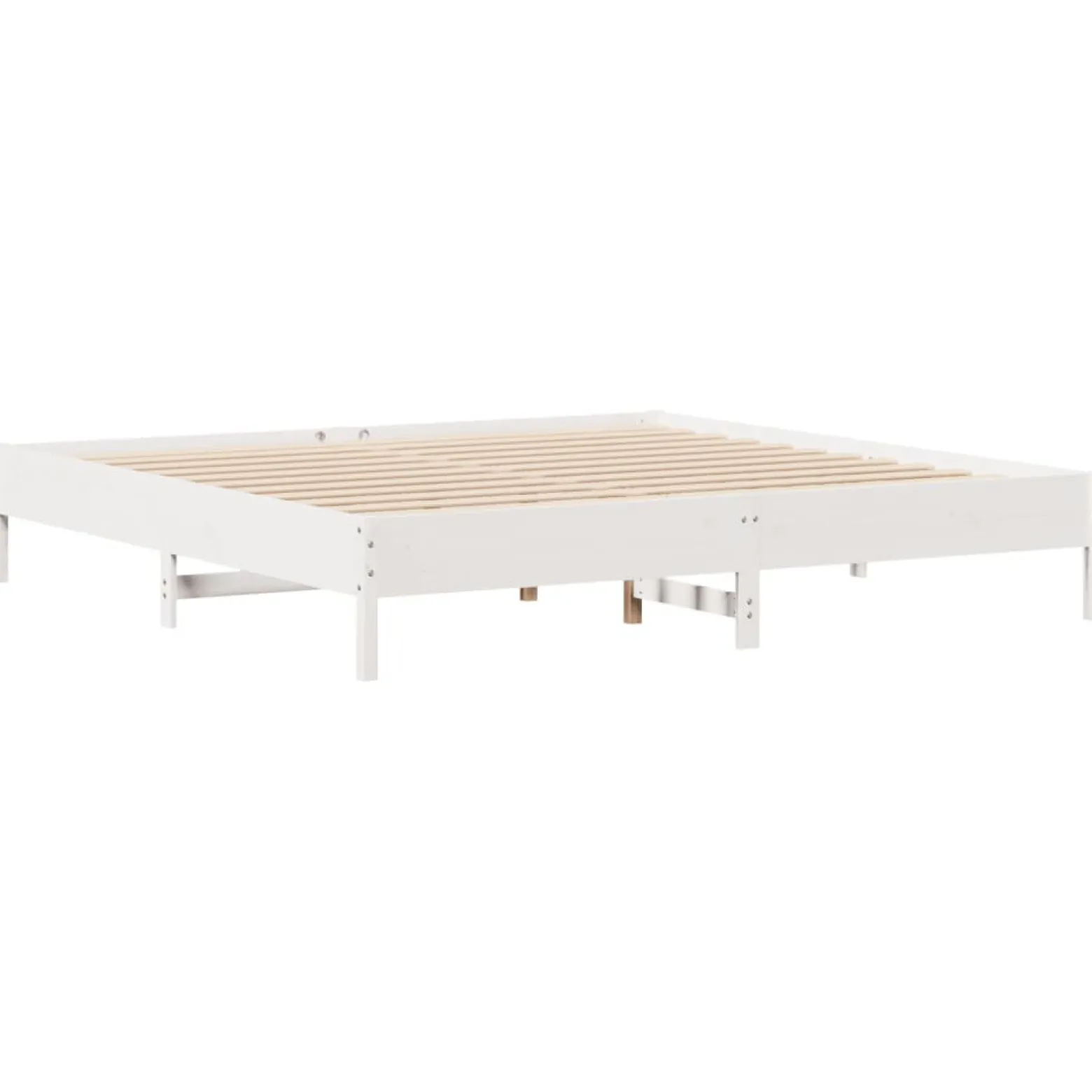 Łóżko Drewniane Rama Łóżka Sofa Biała Do Sypialni Pokoju 180x200 cm