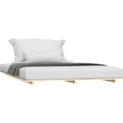 Łóżko Drewniane Rama Łóżka Sofa Brązowe Do Sypialni Pokoju 120x190 cm