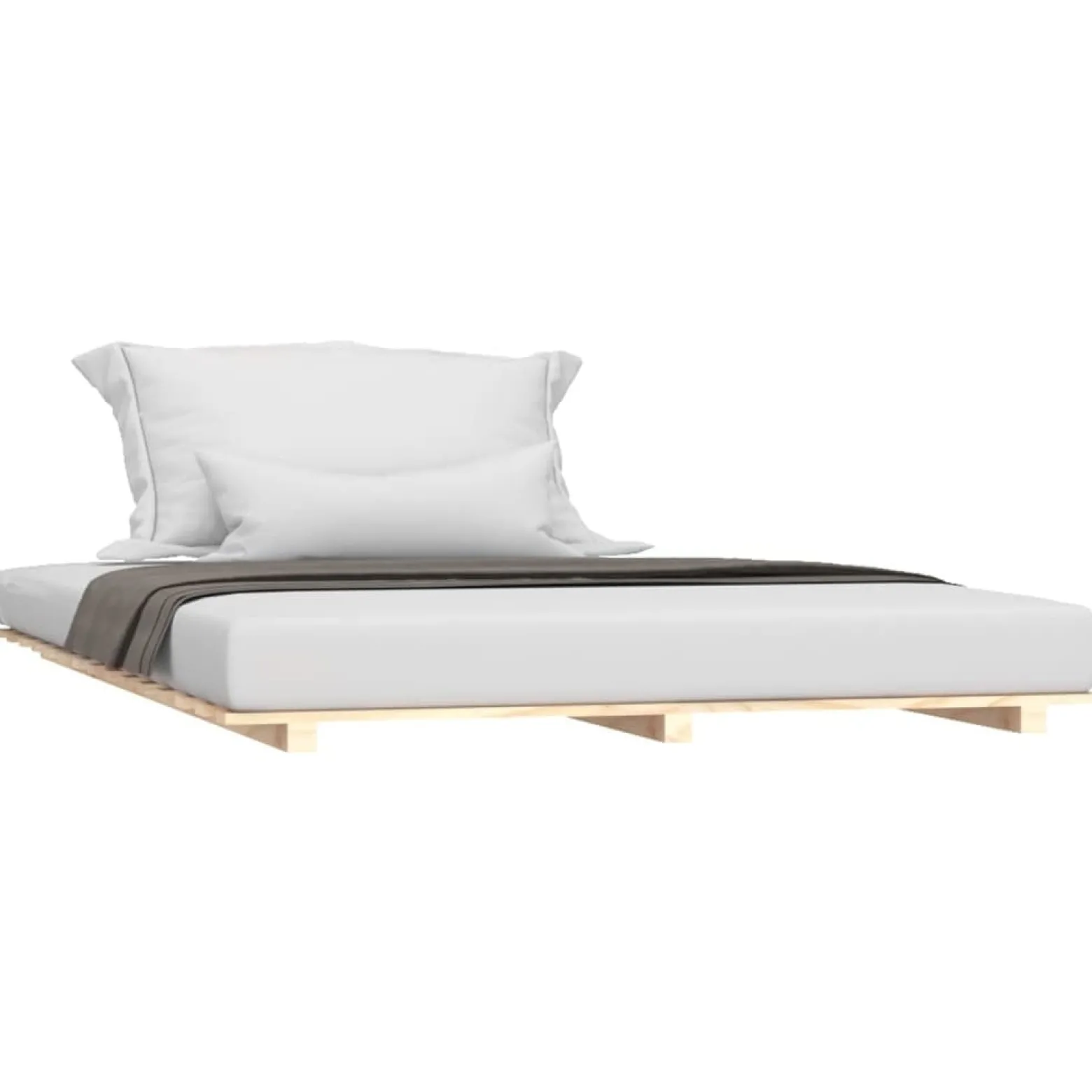 Łóżko Drewniane Rama Łóżka Sofa Brązowe Do Sypialni Pokoju 120x190 cm