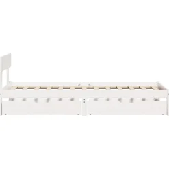 Łóżko drewniane rama łóżka sofa biała do sypialni pokoju 75x190 cm