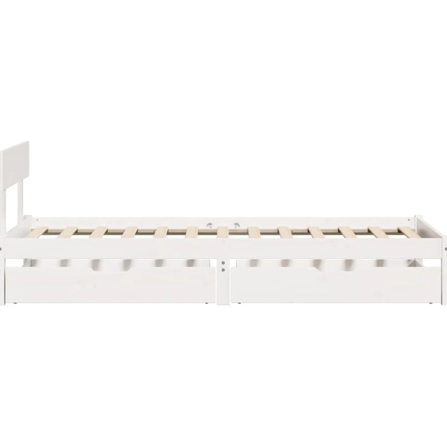 Łóżko drewniane rama łóżka sofa biała do sypialni pokoju 75x190 cm