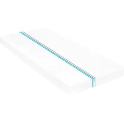 Łóżko dzienne z materacem 90x200 cm lite drewno sosnowe