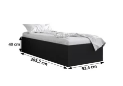 Łóżko hotelowe do sypialni pojedyńcze Bella 90x200