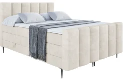 Łóżko kontynentalne - pojemnik, materac, nóżki BOXI1-FC-Z KING 120x200 cm