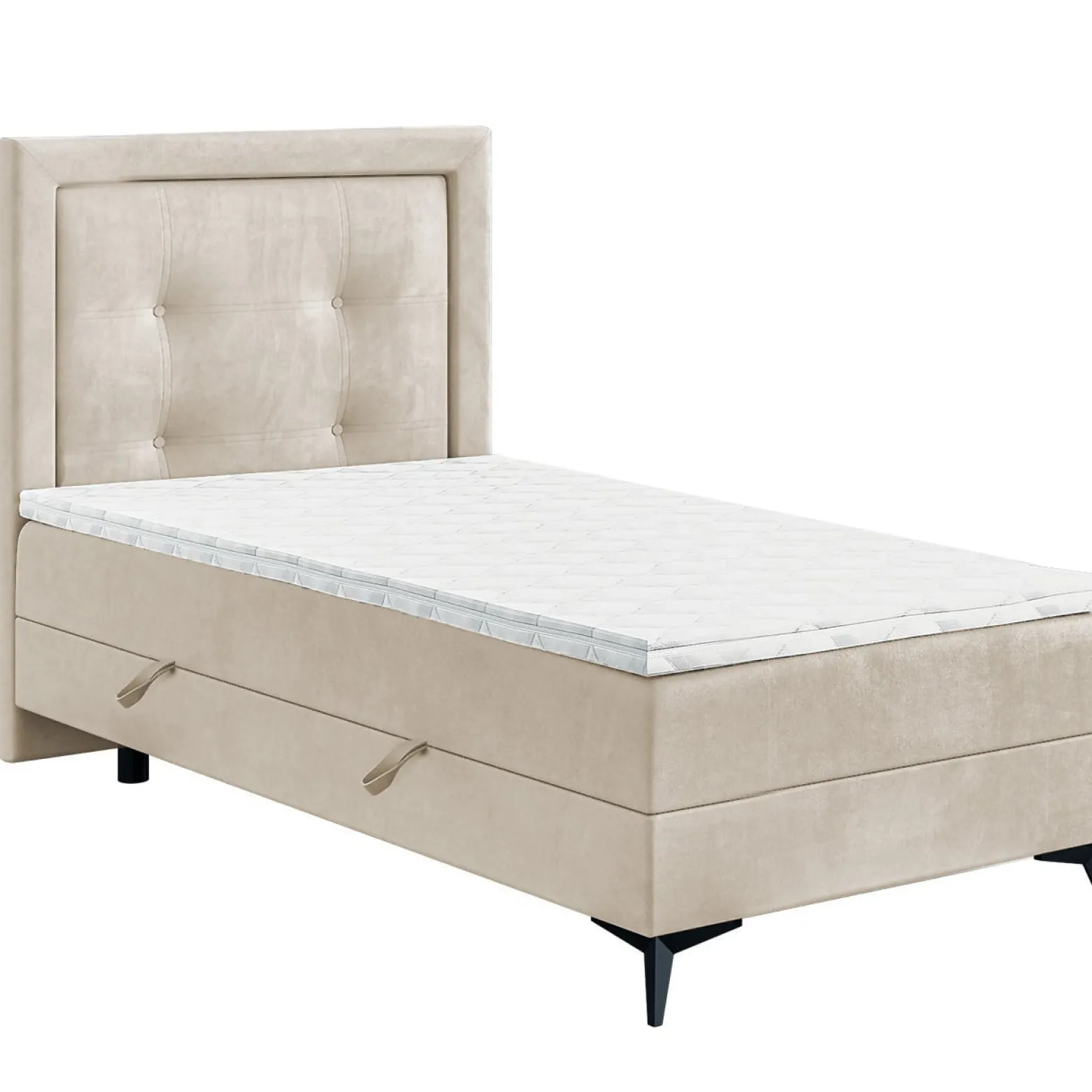 Łóżko kontynentalne HIGGA 80x200 lewy magic velvet 2250