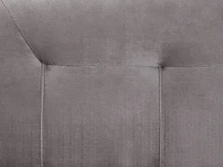 Łóżko kontynentalne 160x200 cm welur szare