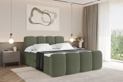 Łóżko kontynentalne z pojemnikiem i materacem H3 NINA-Z - 120x200cm