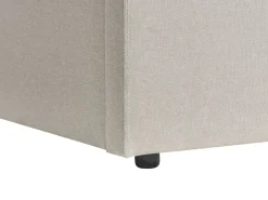 Łóżko LED z pojemnikiem ARMELLE 160 x 200 cm Beżowy