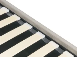 Łóżko LED z pojemnikiem ARMELLE 160 x 200 cm Beżowy