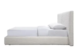 Łóżko MADERA 160x200 kremowe bez szuflady/bez materaca