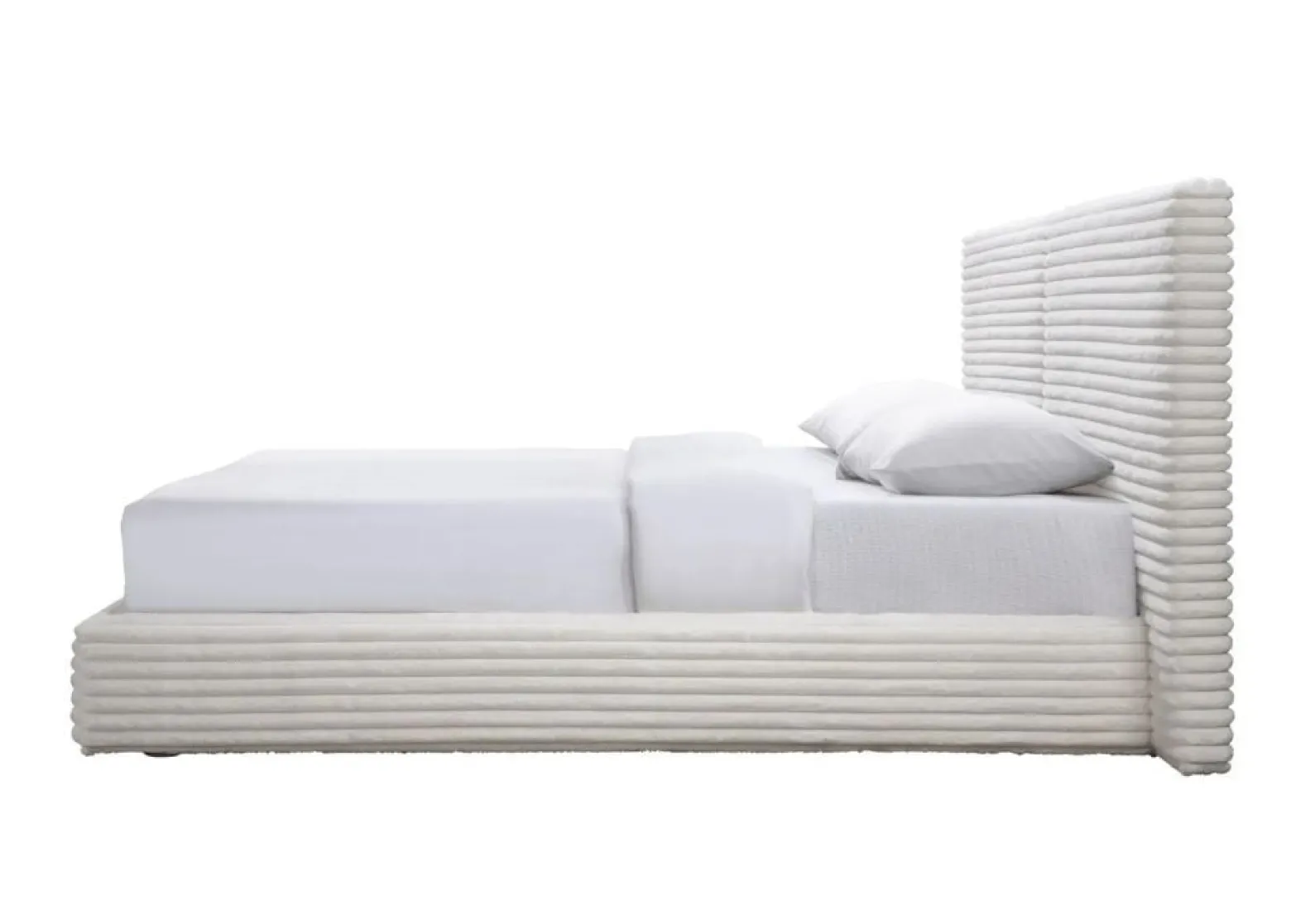 Łóżko MADERA 160x200 kremowe bez szuflady/bez materaca