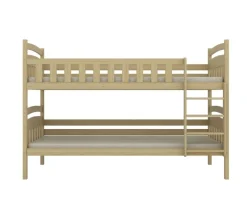 Łóżko piętrowe JULITA 160x80 sosna drewniane bez szuflady/bez materaca