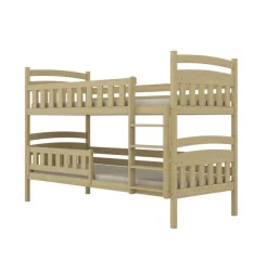 Łóżko piętrowe JULITA 160x80 sosna drewniane bez szuflady/bez materaca