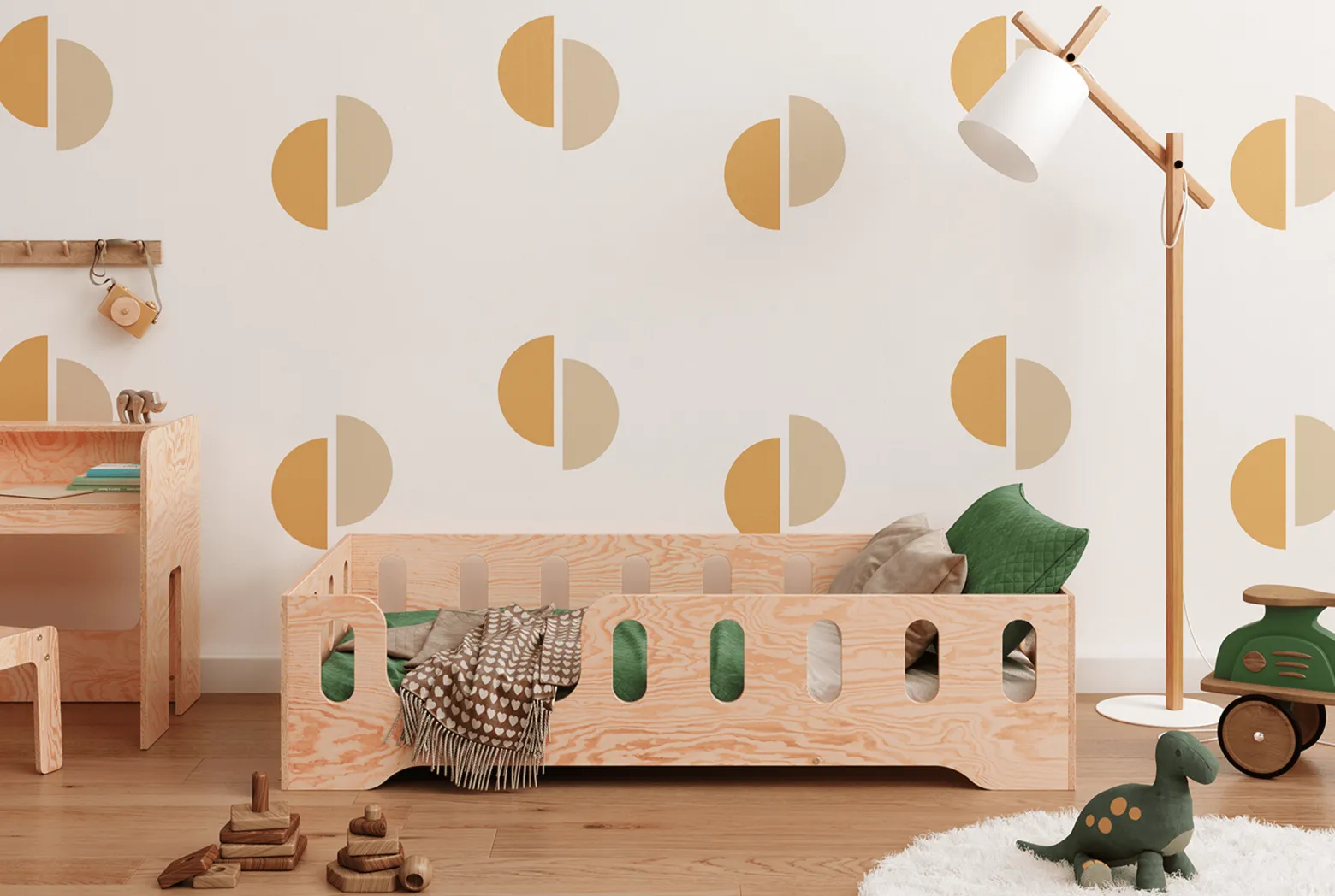 Łóżko pojedyncze drewniane TILA 2L - SMARTWOOD®