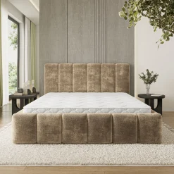 Łóżko Tapicerowane ATTORA LM z topperem 120x200 cm