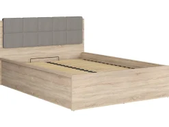 Łóżko Tetrix 140x200 ze stelażem i pojemnikiem dąb sonoma