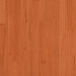 Łóżko z regałem bez materaca woskowy brąz 180x200 cm drewno