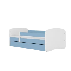 Łóżko Babydreams niebieskie Słonik z szufladą materac piankowy 180x80