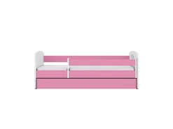 Łóżko Babydreams różowe Kot z szufladą materac piankowy 180x80