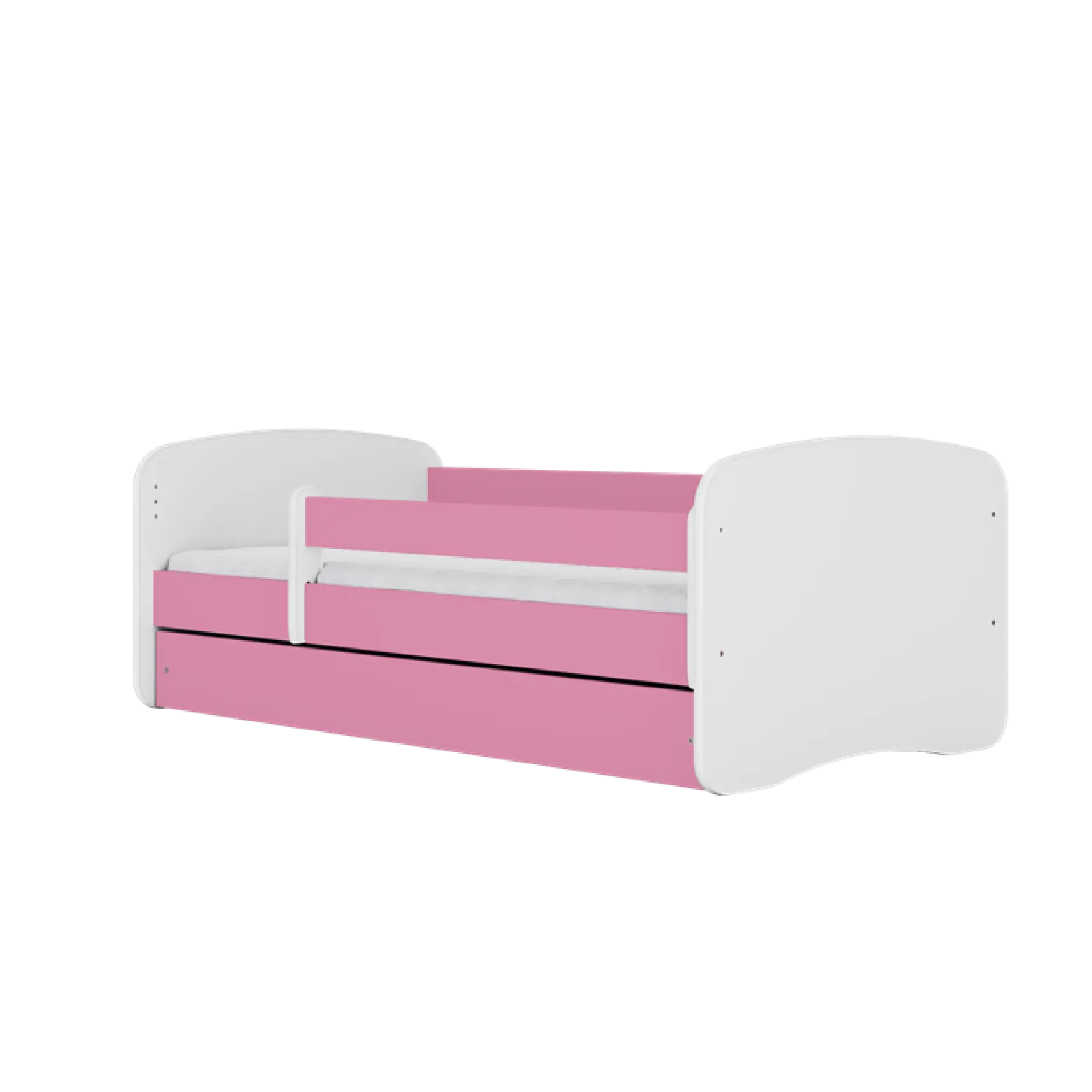 Łóżko Babydreams różowe Kraina Lodu z szufladą materac piankowy 140x70