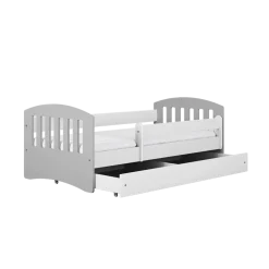 Łóżko Classic 1 mix szare z szufladą materac piankowy 160x80