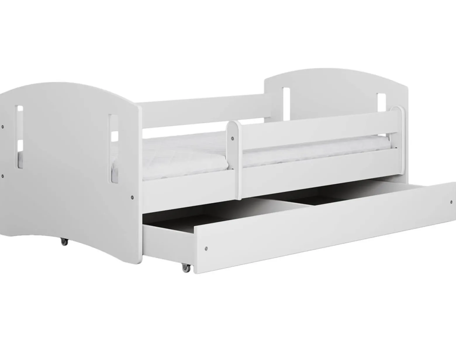 Łóżko Classic2 140x80z szufladą białe